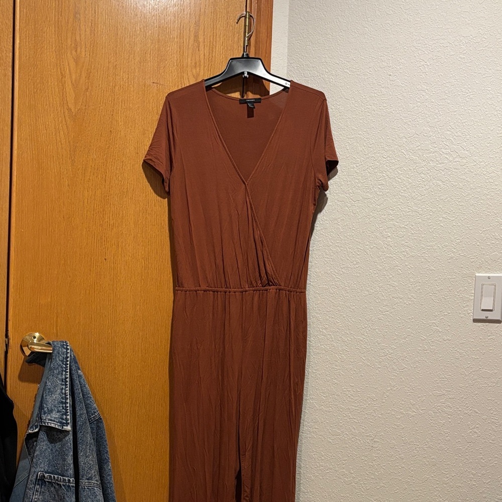 Forever 21 Rust Jumpsuit